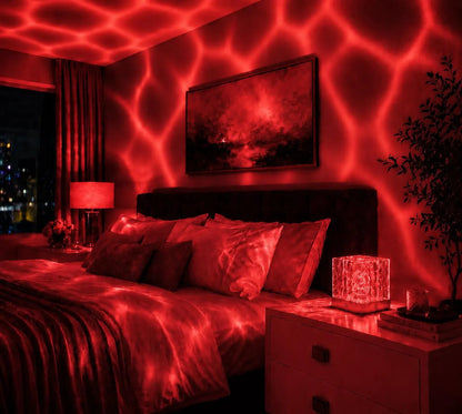 Ocean Wave Light Projector, Bedroom Ambient Lighting, Rechargeable Mood Light
